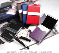Professional Business Card Holder PU Leather Business Card Case Name Card Holder