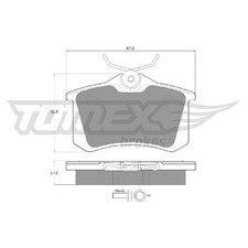 Satz Bremsbeläge Bremsklötze hinten für Skoda Scala NW1 Superb 1 3U4 id80876