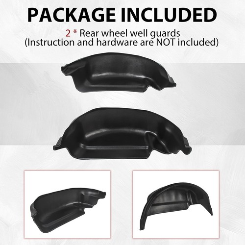 Kojem Rear Wheel Well Liners Compatible with 2015-2020 Ford F150 (Not Fit Rap... - Picture 3 of 9