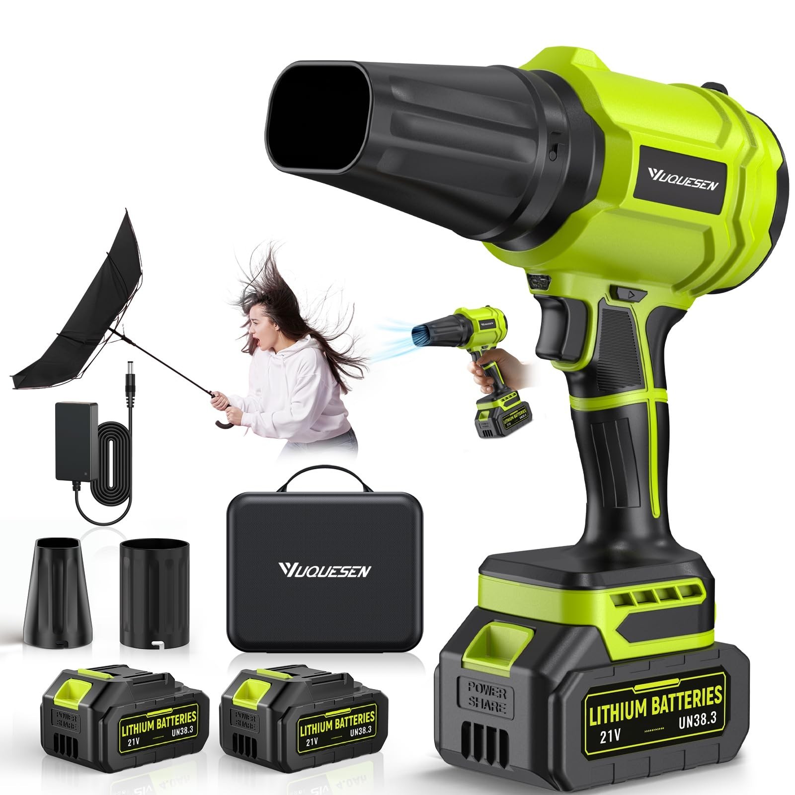 Handheld With 4.0ah Batteries Charger For Patio Cleaning