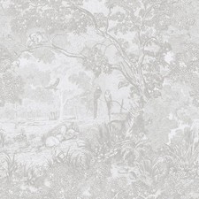 Ismoon Peel and Stick Jungle Animals Wallpaper Gray Vinyl 17.3in x 6.56ft