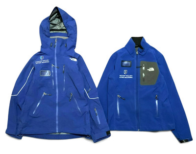 The North Face GoreTex Pro Recco Ski Jacket And Softshell Raincoat Blue Womens M