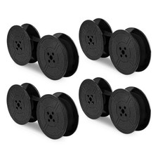 4 Pack Typewriter Ribbon Universal Twin Spool Black-4pcs 