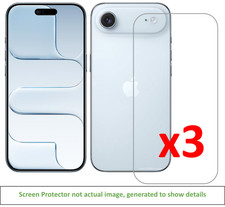 3x iPhone 17 Air Screen Protector w/ cloth