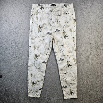 Buffalo David Bitton Havana High Rise Ankle Skinny Women Jeans Floral Size 10/30