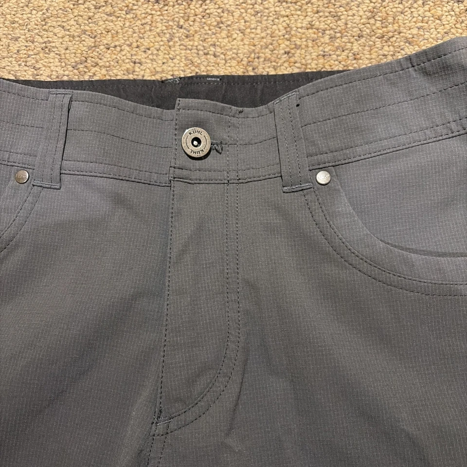 Kuhl Silencer Kargo Short 10" Masculino 32 Cinza Carga Caminhadas Ao Ar Livre Bolsos Casuais - Imagem 4 de 4