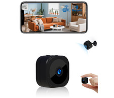 Cámara de seguridad interior 1080P WiFi, inalámbrica, visión nocturna, recargabl