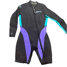 Mares Black Purple 3.0 MM Short Sz L Wet suit 15 Degree Parallel