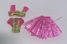 Vintage 1990 Hawaiian Fun Barbie Doll Swimsuit Hula Skirt 5940 Mattel