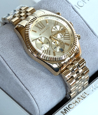クローバー　時計　腕時計 Michael Kors Mid-Size Lexington Chronograph MK5556 Wrist Watch for