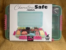 Charcuterie Safe Subsafe - Seafoam  Pink 4 Piece Set Water / Crush Proof 14x9