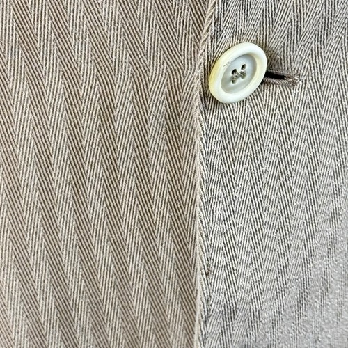 Brunello Cucinelli Tan Herringbone 100% Cotton Sport Coat 52IT 42US R EUC - Picture 12 of 24