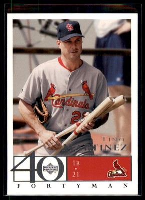 2003 Upper Deck 40-Man Tino Martinez #439 St. Louis Cardinals