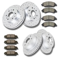 Kit freni forati e scanalati con pastiglie in ceramica per Escalade/Silverado/Tahoe/Yukon