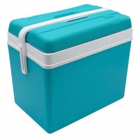 Kunststoff Camping KüHlbox 35 L - TüRkis - Thermo BehäLter Transport Tasche