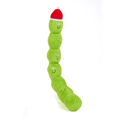 Giant CHRISTMAS SPROUT Caterpillar Dog Toy Large 39" / 99cm Soft stuffed Squeaky