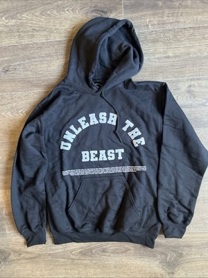 Unleash The Beast Black Hoodie Size small NWOT  F007