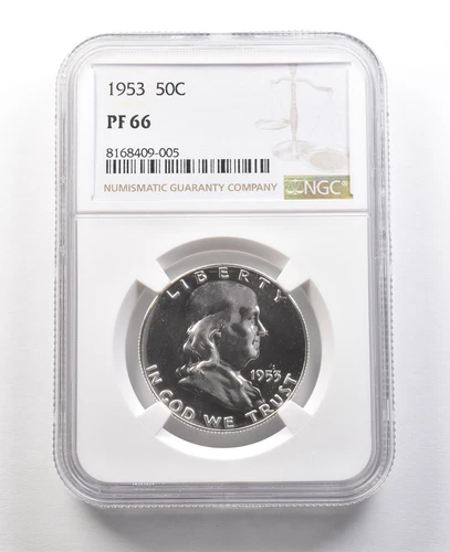 1953 Franklin Half Dollar PF66 NGC Great Contrast *8943