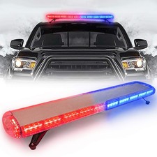 47 88 Red Blue Led Light Bar Fit For Police Cops Vehicles Truck Cars Extreme...