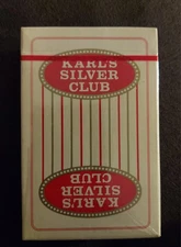 Vintage Sealed Deck Karl’s Silver Club Sparks Nevada U.S. Playing Card Co. 