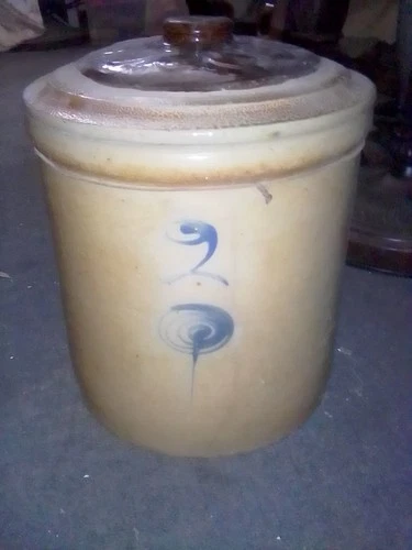 New ListingAntique Red Wing Stonewear 2 Gallon Salt Glazed Crock with Lid