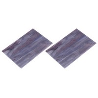 2 StüCk Buntglas Mosaikfliese 20X15 Cm Dunkellila FüR DIY Basteln