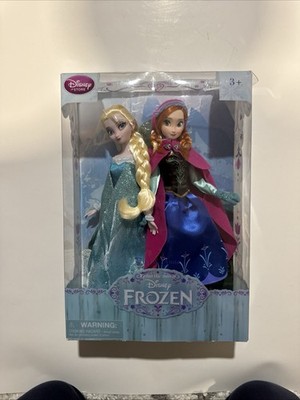 DISNEY STORE 12'' FROZEN ELSA & ANNA 2PK 1ST RELEASE NEW CLASSIC DOLL COLLECTION
