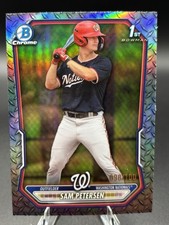 2026 Bowman #BCP-122 Sam Petersen Chrome Prospects Steel Metal Refractor #/100