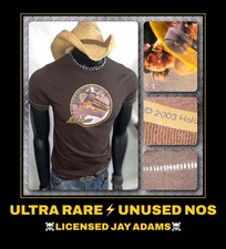 RARE!* VTG 2003 ORIG 1977 Jay Adams Z-Flex skateboard Dogtown NOS t-shirt UNUSED