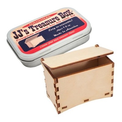 New Kit Wood JJ's Treasure Box Build Your Own Treasure Chest