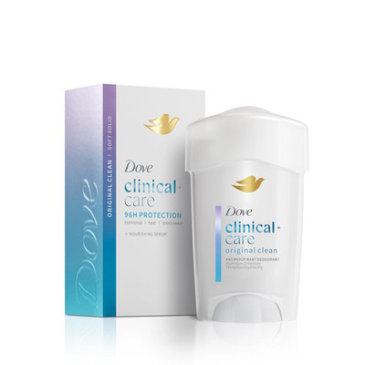 Dove Clinical + Care Antiperspirant Deodorant Soft Solid for Women Original Clea