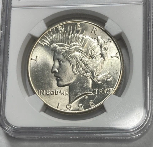 1926 Peace Dollar Bright White NGC MS61