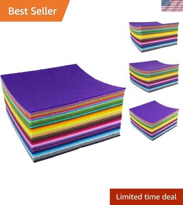 44PCS Assorted Color Felt Sheets - Perfect for DIY Crafts & Sewing Projects