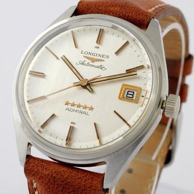 LONGINES ADMIRAL REF 8294 AUTOMATIC DATE MINT VINTAGE DIAL 35MM GENTS WATCH