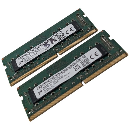 Micron 2x 8GB (16GB) PC4-3200AA-SA2-11 Laptop Memory MTA8ATF1G64HZ-3G2J1 Tested - Picture 4 of 9
