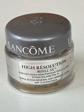 Lancome High Resolution Night Refill 3x Renewal Anti Wrinkle Cream 0.5 oz ~New