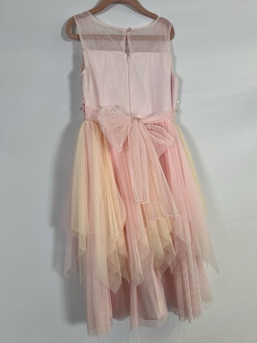 NWOT Bonnie Jean Flower Girl Formal Party Dress Cream/Pink Size 7 - Picture 7 of 15