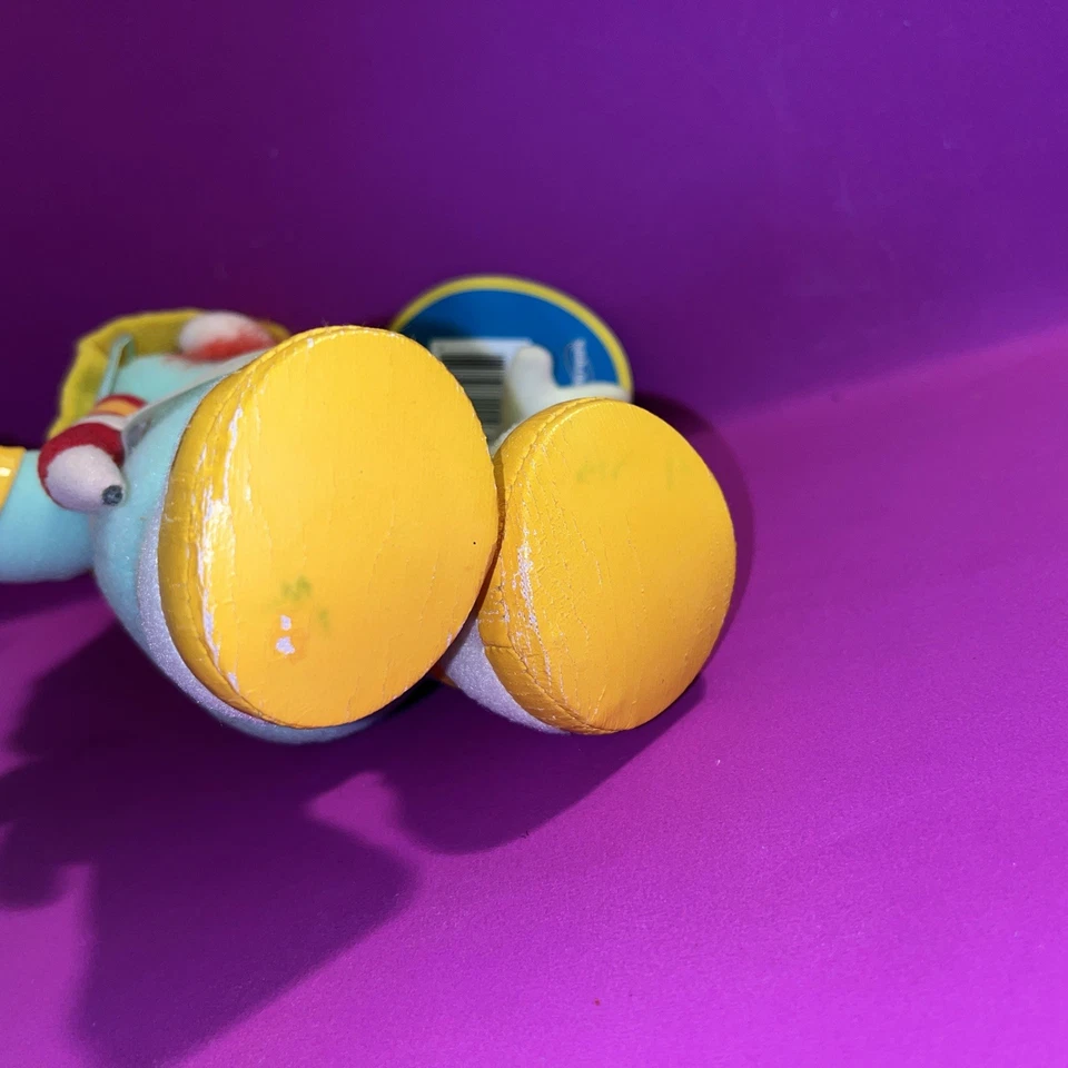 Figura de juguete de peluche Jim Henson's Fraggle Rock Doozers 2004 Sababa Toys sombrero amarillo Foto 3 de 4