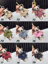 Cute Teddy Bear Keychain Plush Bag Charm Designer Style Gift Accessory