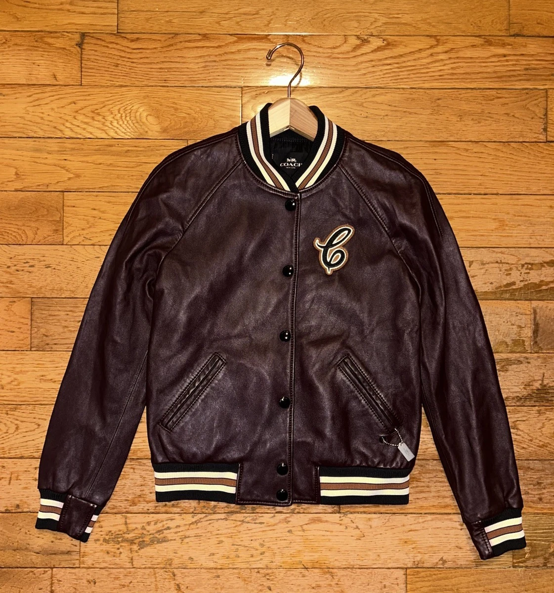 Coach Leather Outer Shell Red Coats, Jackets & Vests for Women for