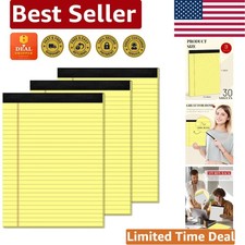 Durable Yellow Legal Pads 8.5 x 11 - Perfect for School & Office Use