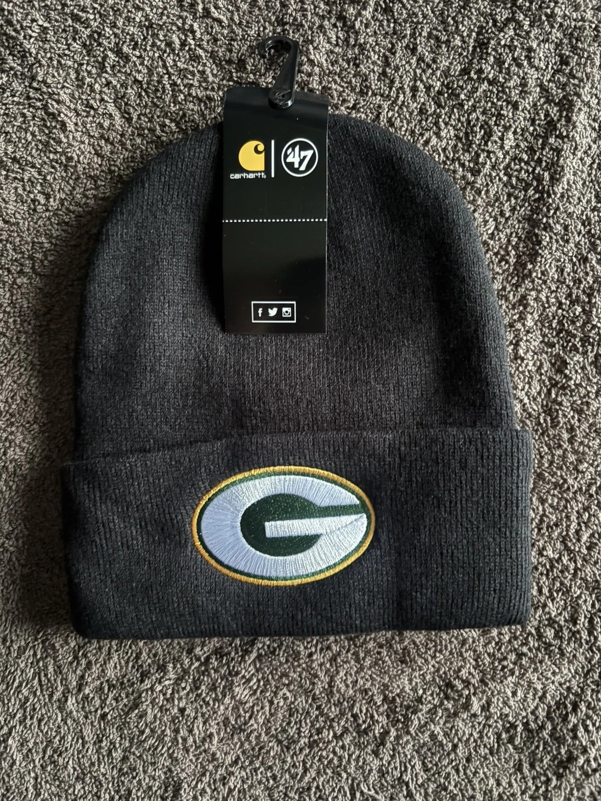 Green Bay Packers NFL Beanie Black. New With Tag Still On