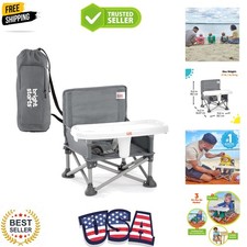 Pop 'N Sit Portable Booster, Indoor/Outdoor Use, Floor Seat with Feeding Tray...