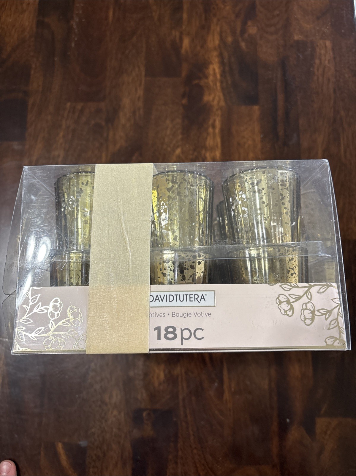 DAVID TUTERA Bougie Votive Candle Holders Set of 18 8251-2018-01 30023449