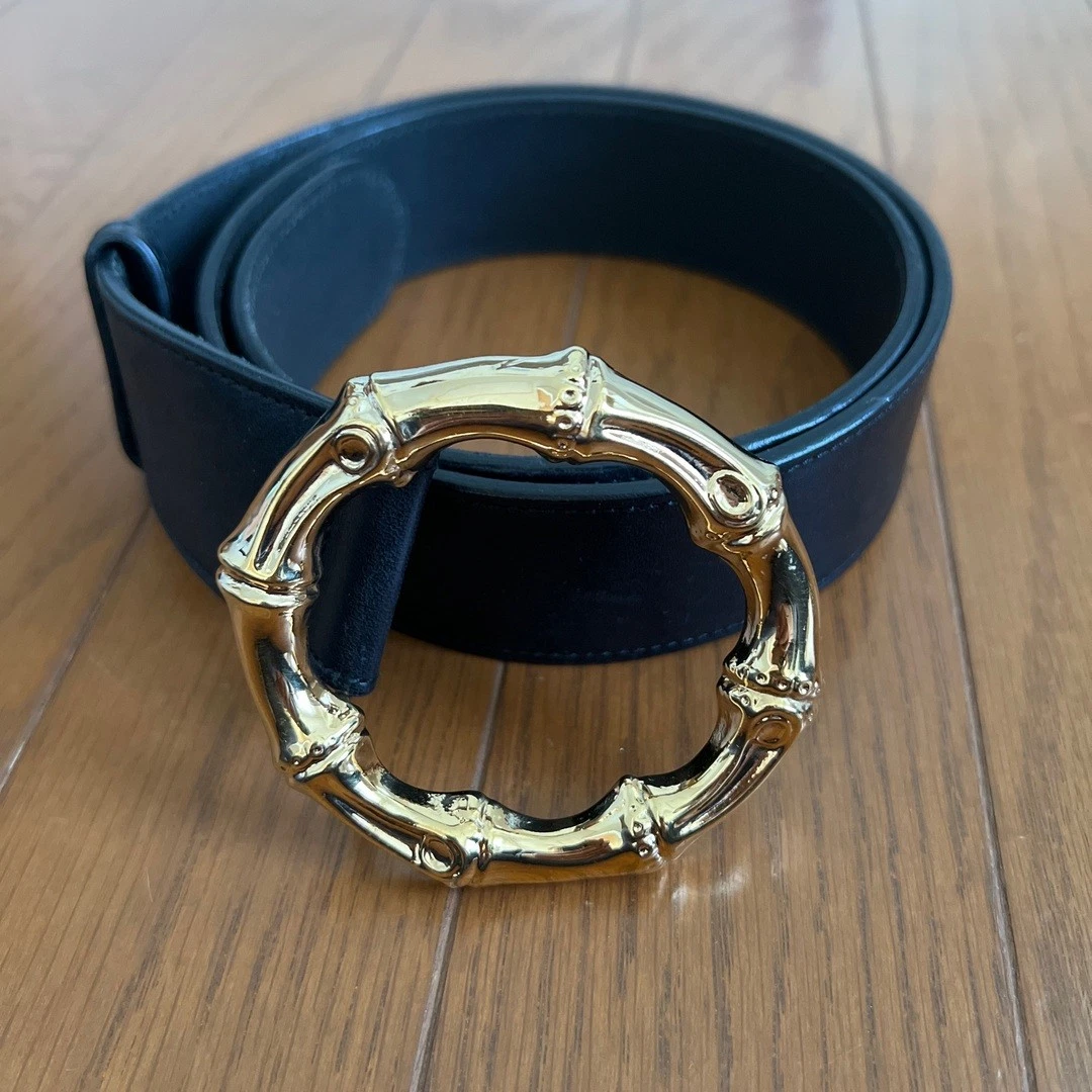 Ceinture à boucle en bambou GUCCI