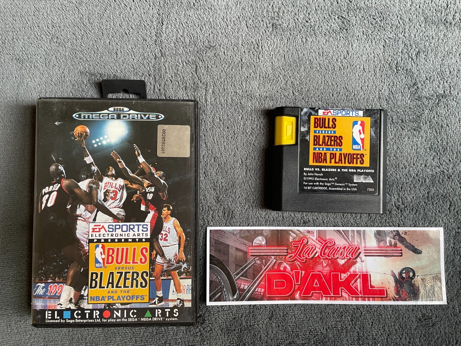 Bulls versus Blazers and the NBA Playoffs sans notice sur Sega Megadrive PAL FR