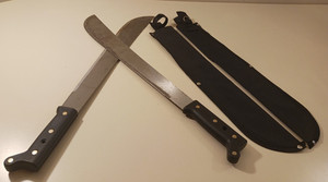 2x Lot Ozark Trail 18-inch Machete Sheath Stainless Steel Non-slip Grip Camping