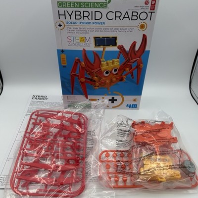 4M Green Science - Hybrid Crabot, Solar Hybrid Power, Open Box