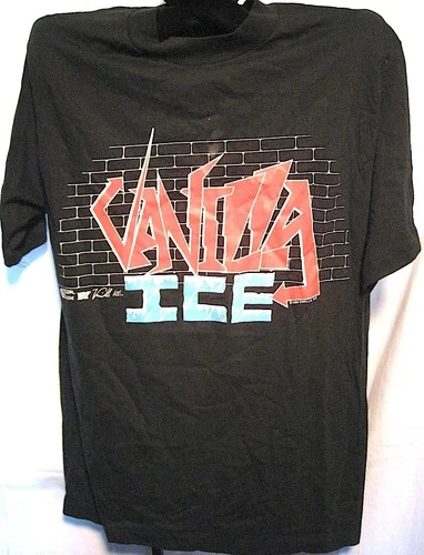 Vanilla Ice To The Extreme Black Concert Tour T Shirt 1990s vintage concert t-shirt, vintage, single stitch, B+ condition