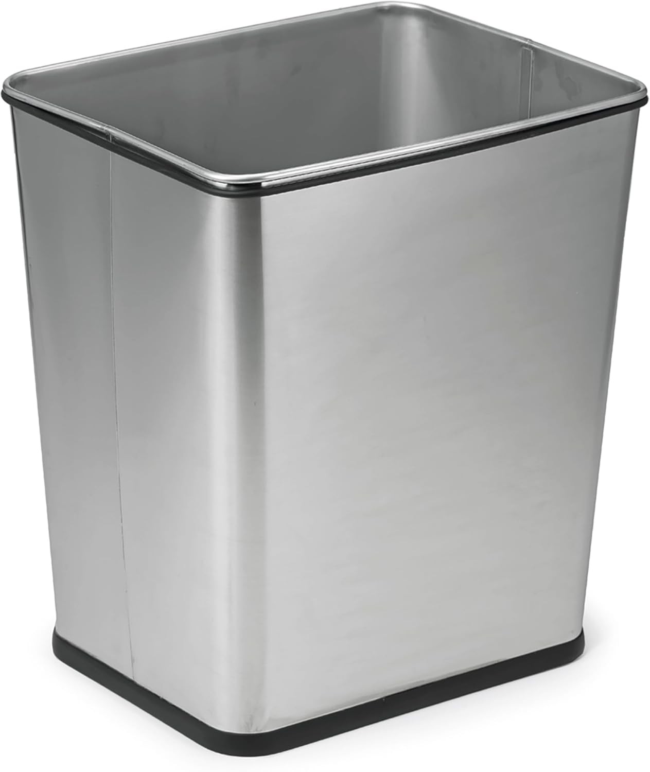 Polder 7 Gallon, Undersink, No Skid Rubber Base, Brushed Sta